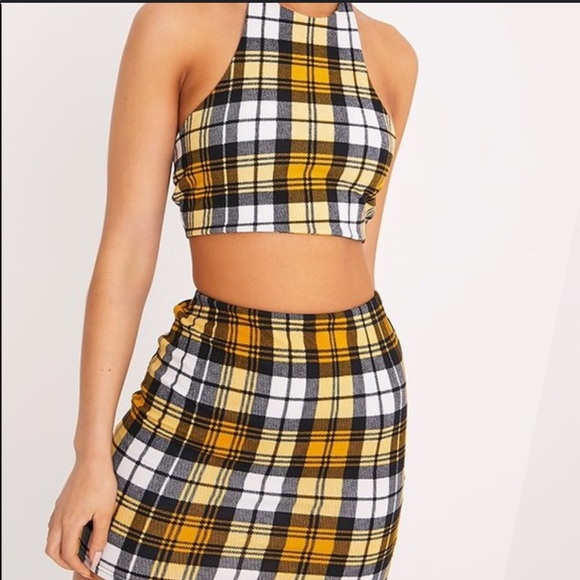 PrettyLittleThing Dresses & Skirts - Prettylittlethink Plaid Skirt Set PrettyLittleThing Dresses & Skirts - Prettylittlethink Plaid Skirt Set
